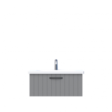 D10 Next Lavabo Dolabı Tezgah Altı 1 Çekmeceli 80 cm Gri Lake