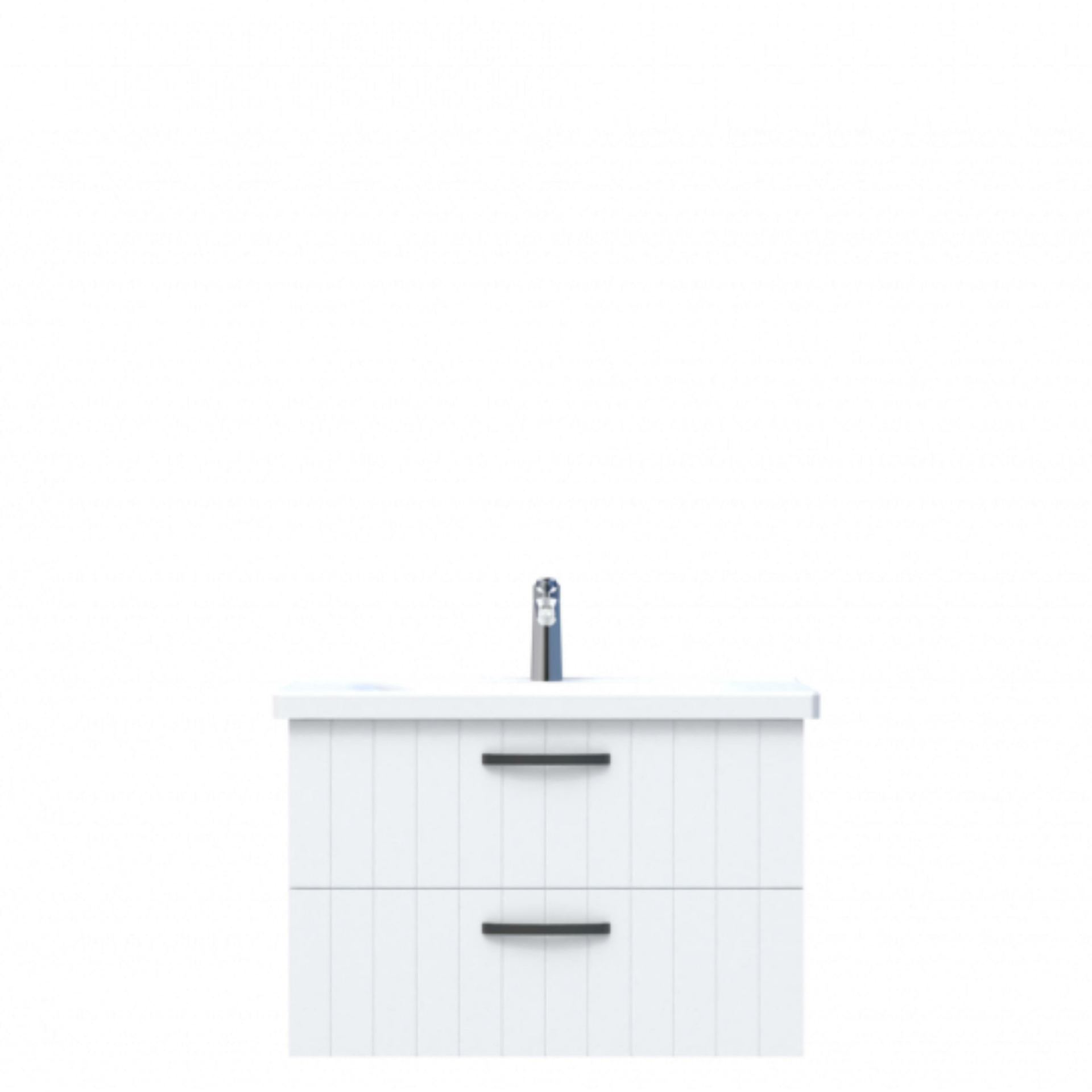 D10 Next Lavabo Dolabı Tezgah Altı 2 Çekmeceli 80 cm Beyaz Lake