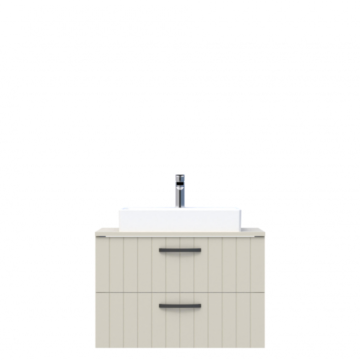 D10 Next Lavabo Dolabı Tezgah Üstü 2 Çekmeceli 80 cm Dafne Lake