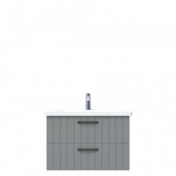 D10 Next Lavabo Dolabı Tezgah Altı 2 Çekmeceli 80 cm Gri Lake