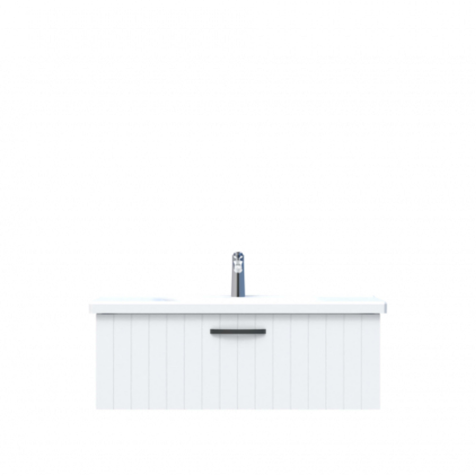 D10 Next Lavabo Dolabı Tezgah Altı 1 Çekmeceli 100 cm Beyaz Lake