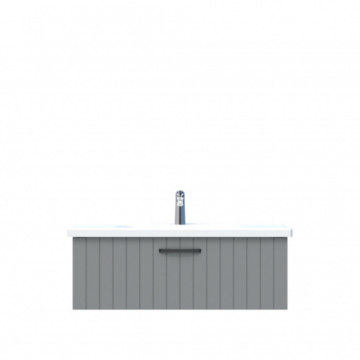 D10 Next Lavabo Dolabı Tezgah Altı 1 Çekmeceli 100 cm Gri Lake