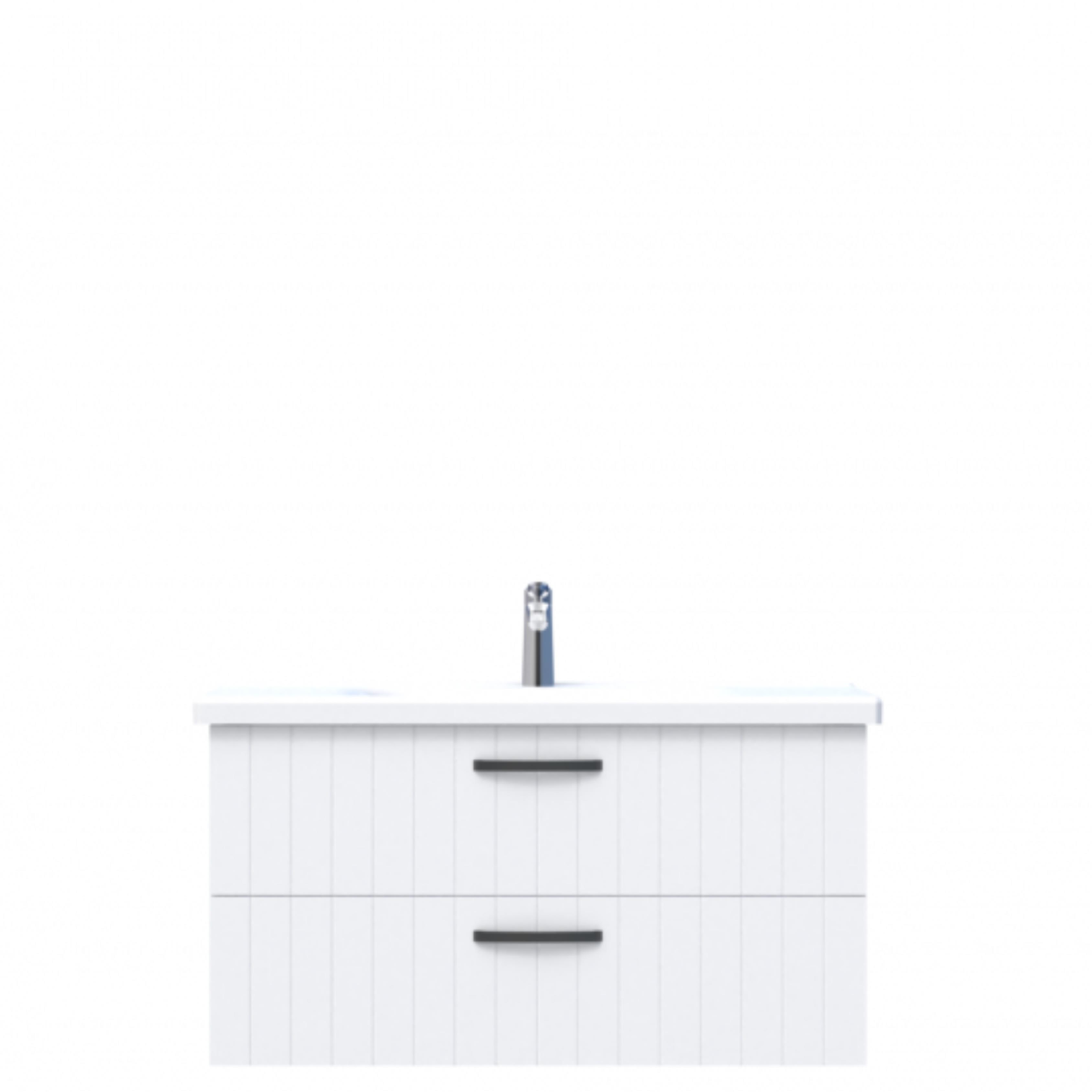D10 Next Lavabo Dolabı Tezgah Altı 2 Çekmeceli 100 cm Beyaz Lake