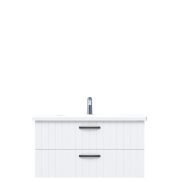 D10 Next Lavabo Dolabı Tezgah Altı 2 Çekmeceli 100 cm Beyaz Lake