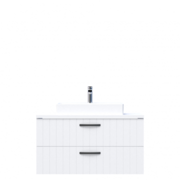 D10 Next Lavabo Dolabı Tezgah Üstü 2 Çekmeceli 100 cm Beyaz Lake