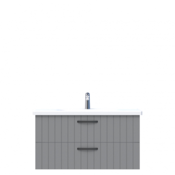 D10 Next Lavabo Dolabı Tezgah Altı 2 Çekmeceli 100 cm Gri Lake