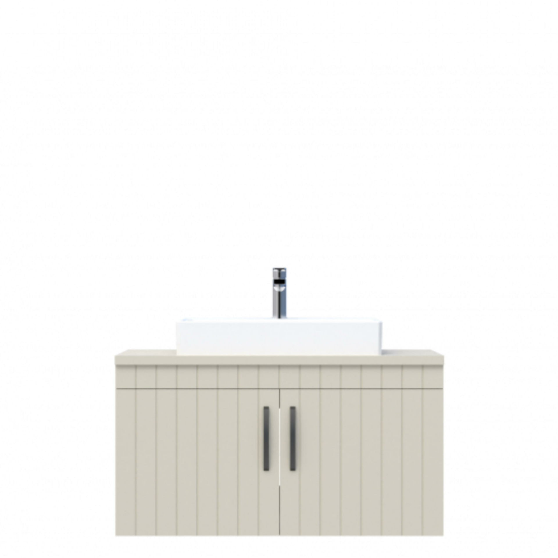 D10 Next Lavabo Dolabı Tezgah Üstü Kapaklı 100 cm Dafne Lake