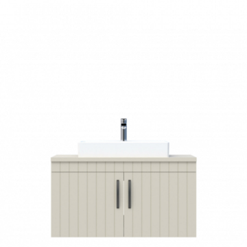 D10 Next Lavabo Dolabı Tezgah Üstü Kapaklı 100 cm Dafne Lake