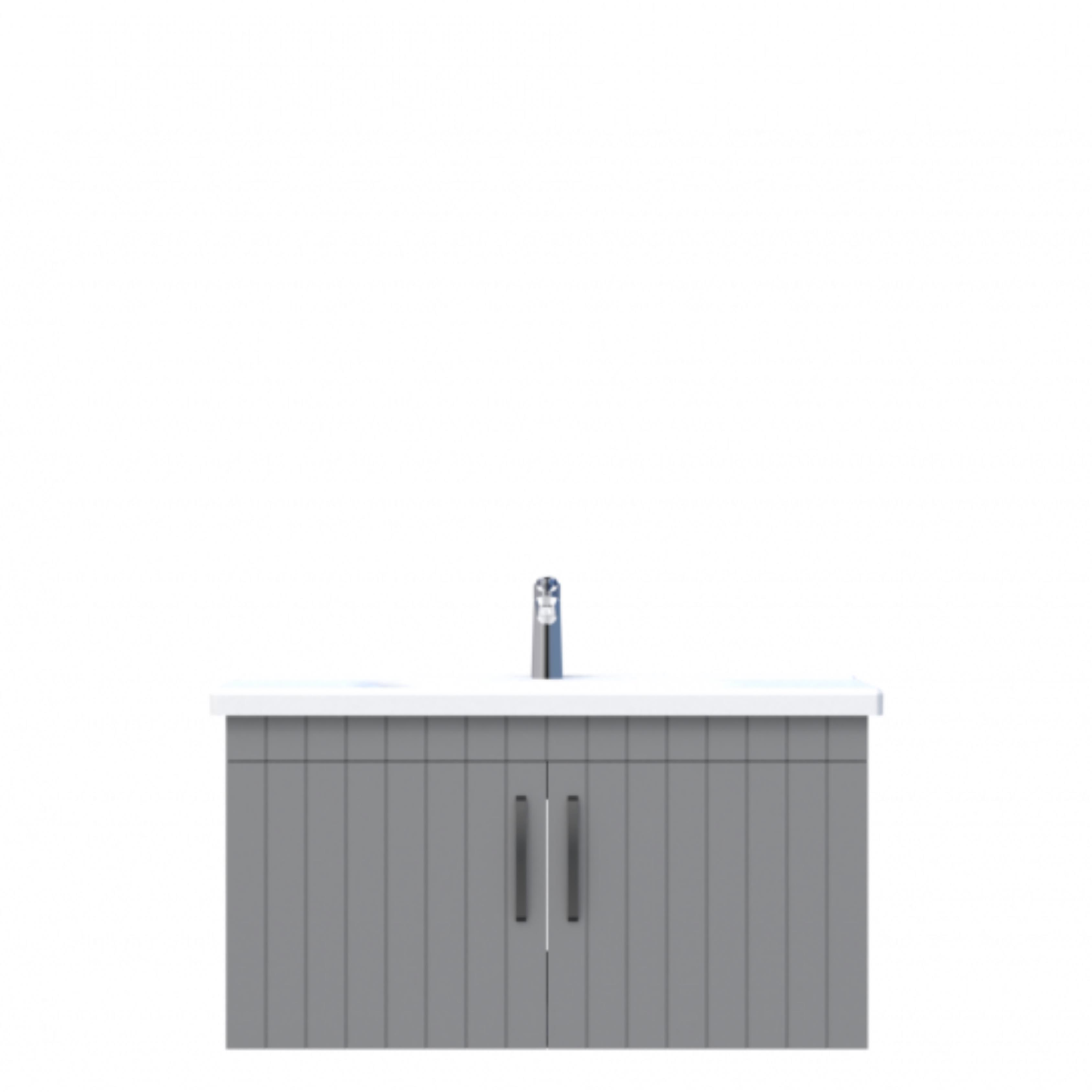 D10 Next Lavabo Dolabı Tezgah Altı Kapaklı 100 cm Gri Lake