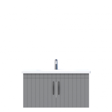 D10 Next Lavabo Dolabı Tezgah Altı Kapaklı 100 cm Gri Lake