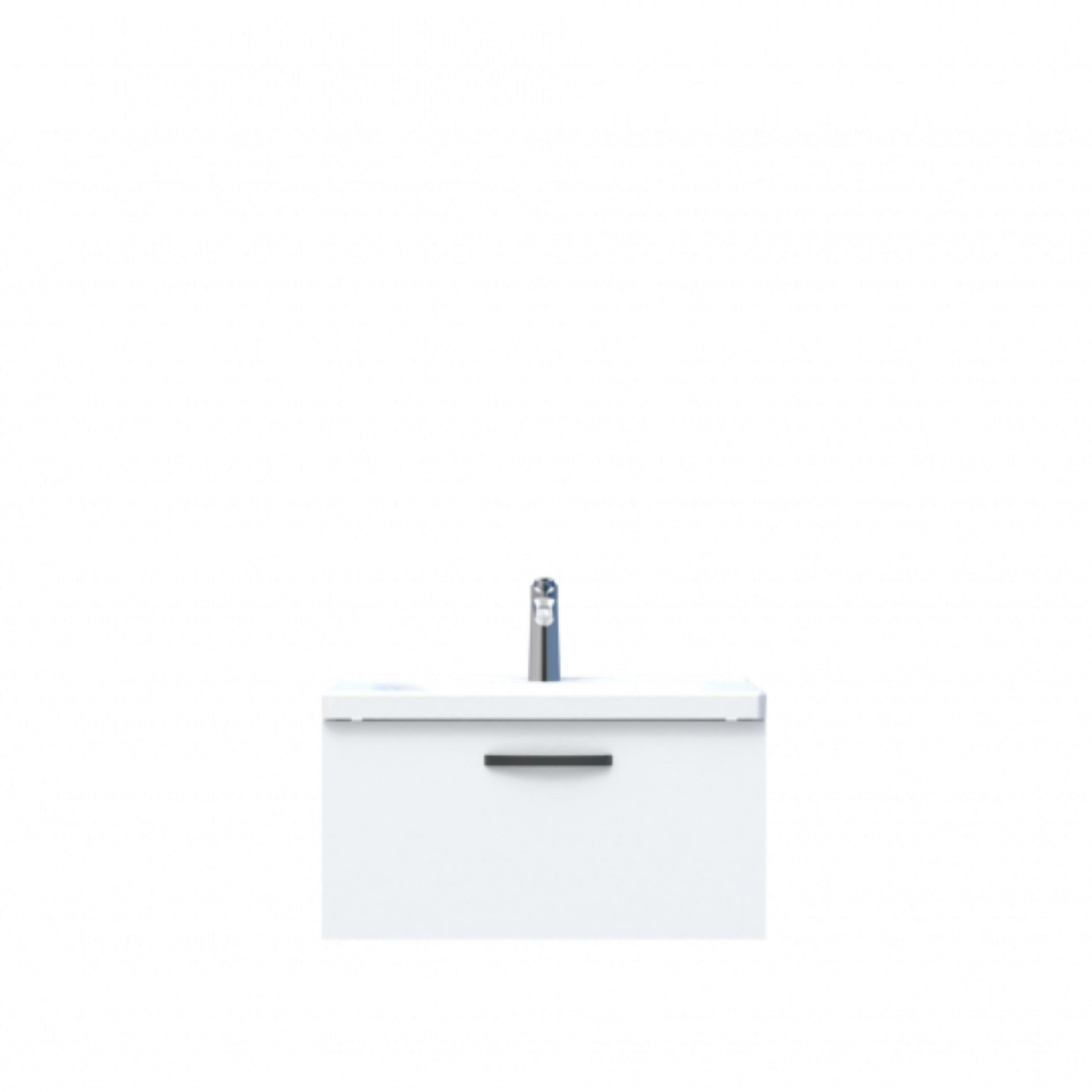 D10 Next Lavabo Dolabı Tezgah Altı 1 Çekmeceli 65 cm Beyaz Melamin
