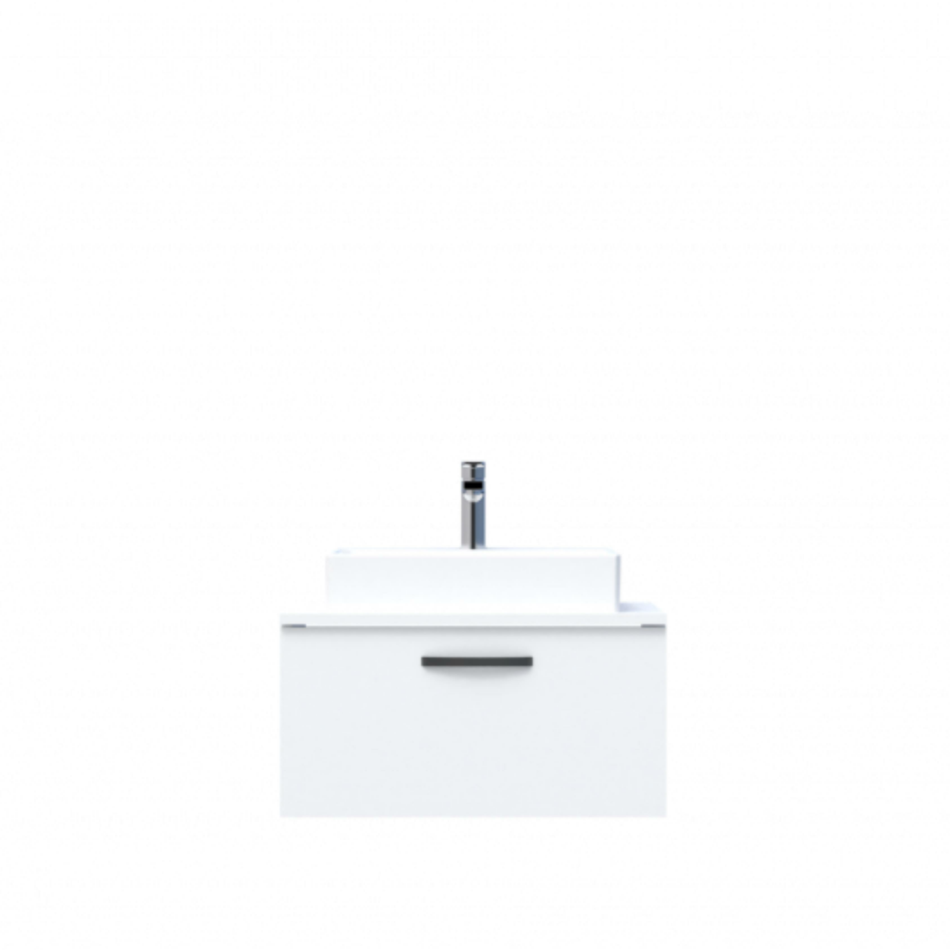 D10 Next Lavabo Dolabı Tezgah Üstü 1 Çekmeceli 65 cm Beyaz Melamin