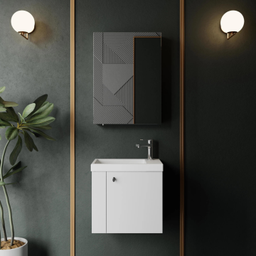 Creavit Forest Lavabo Dolabı 50 cm Beyaz