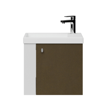 Creavit Forest Lavabo Dolabı 50 cm Beyaz - Bakır