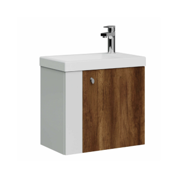 Creavit Forest Lavabo Dolabı 50 cm Beyaz - Barok