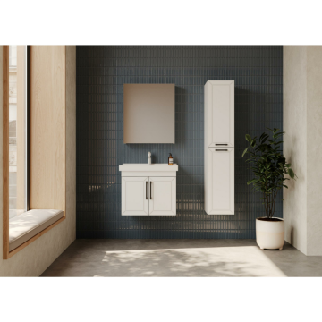 Creavit D20 Kapaklı Lavabo Dolabı Beyaz
