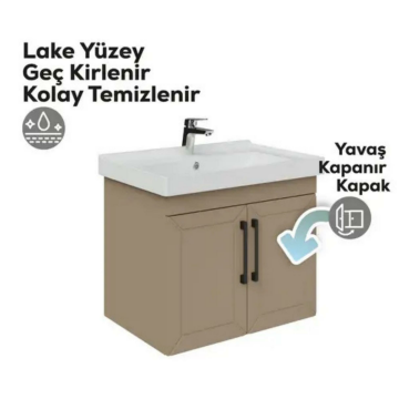 Creavit D20 Kapaklı Lavabo Dolabı Dafne
