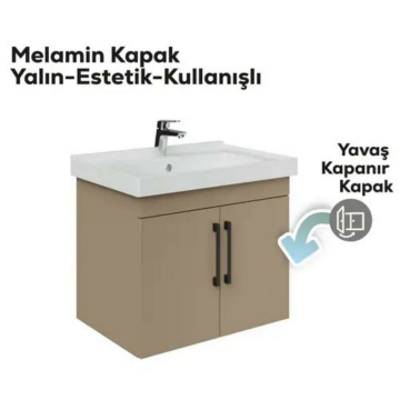 Creavit D20 Kapaklı Lavabo Dolabı Dafne