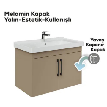 Creavit D20 Kapaklı Lavabo Dolabı Dafne