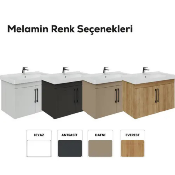 Creavit D20 Kapaklı Lavabo Dolabı Dafne