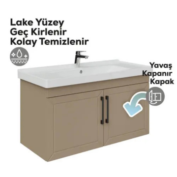 Creavit D20 Kapaklı Lavabo Dolabı Dafne
