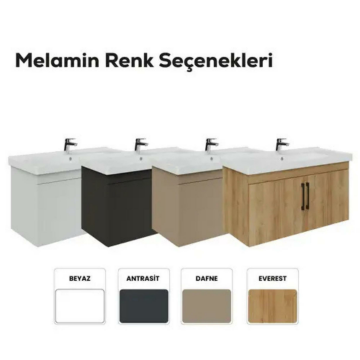 Creavit D20 Kapaklı Lavabo Dolabı Antrasit