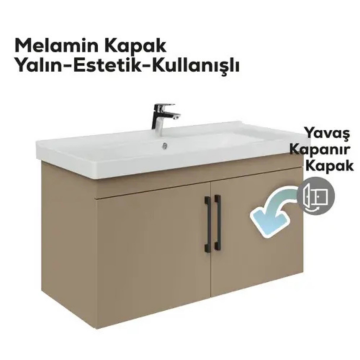 Creavit D20 Kapaklı Lavabo Dolabı Dafne