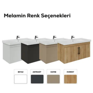 Creavit D20 Kapaklı Lavabo Dolabı Dafne