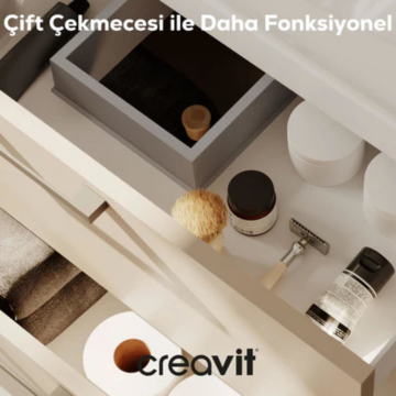 Creavit 2 Çekmeceli Lavabo Dolabı Dafne