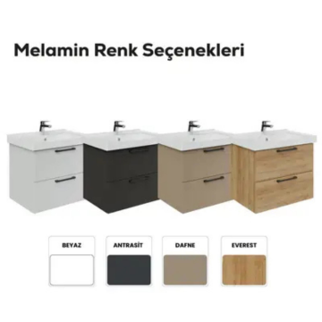 Creavit 2 Çekmeceli Lavabo Dolabı Dafne