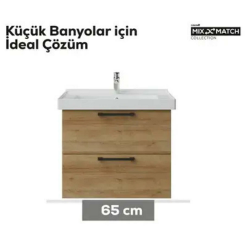 Creavit D20 2 Çekmeceli Lavabo Dolabı Everest