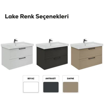Creavit D20 2 Çekmeceli Lavabo Dolabı Beyaz