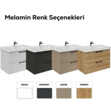 Creavit D20 2 Çekmeceli Lavabo Dolabı Antrasit