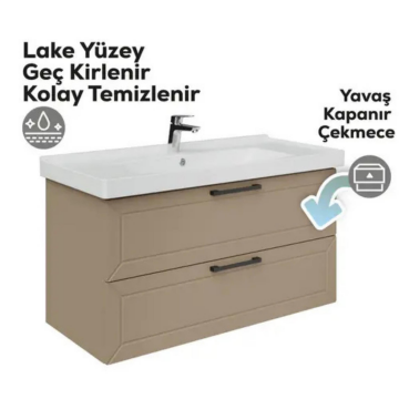 Creavit D20 2 Çekmeceli Lavabo Dolabı Dafne