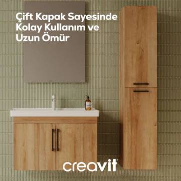 Creavit D20 Sağa Açılır Boy Dolabı Everest