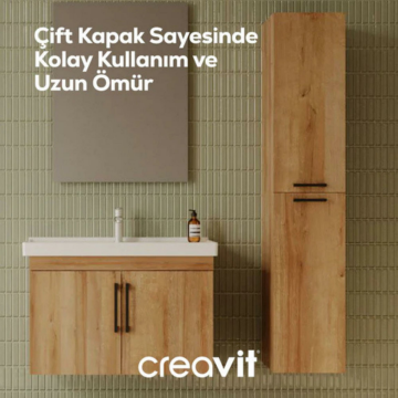 Creavit D20 Sola Açılır Boy Dolabı Everest