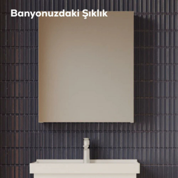Creavit D20 Aynalı Dolap Dafne 600x700x130mm