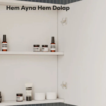 Creavit D20 Aynalı Dolap Dafne 800x700x130mm