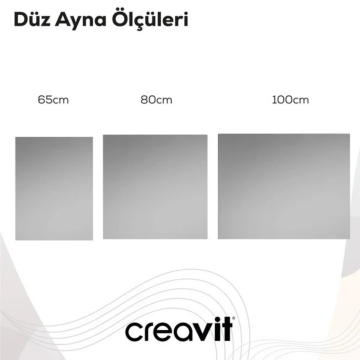 Creavit D20 Düz Ayna 80x80cm