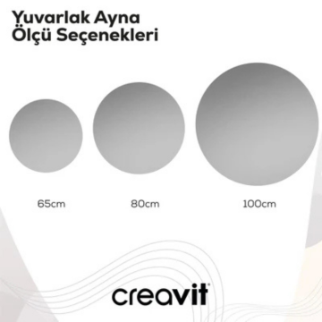 Creavit D20 Yuvarlak Ayna 80cm