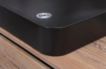 Creavit Ultra Dikdörtgen Çanak Lavabo Siyah Mat 60cm