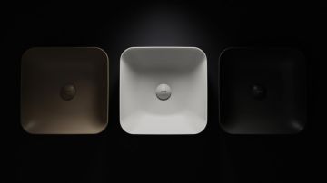 Creavit Ultra Kare Çanak Lavabo Beyaz 40cm