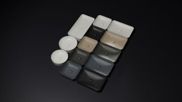 Creavit Ultra Kare Çanak Lavabo Antrasit Mat 40cm
