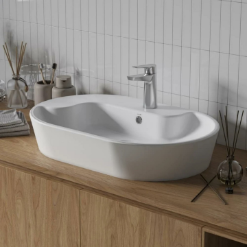 Creavit Topic Tezgah Üstü Çanak Lavabo Beyaz 70cm