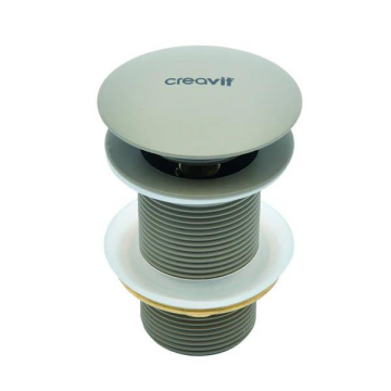 Creavit Lavabo Sifon Başlığı Pop-up Taşmasız Mat Cappuccino
