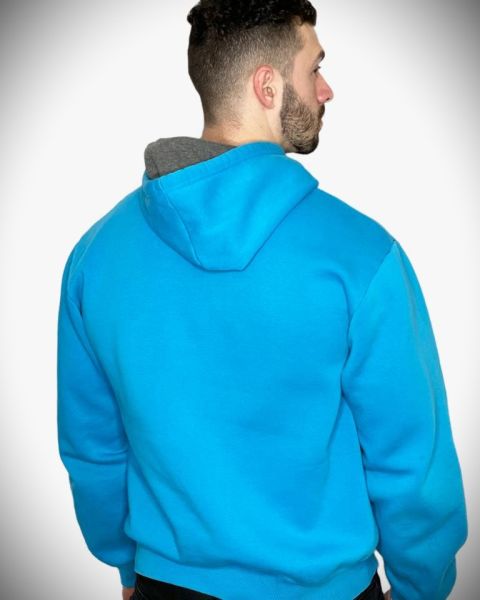 Unsgear Hustle Logolu Hoodie (Mavi)