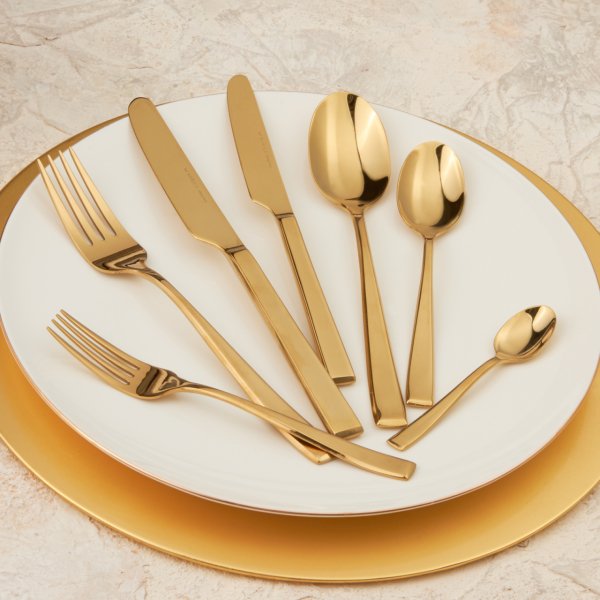 Karaca Linus Gold 42 Parça 6 Kişilik Çatal Kaşık Bıçak Takımı