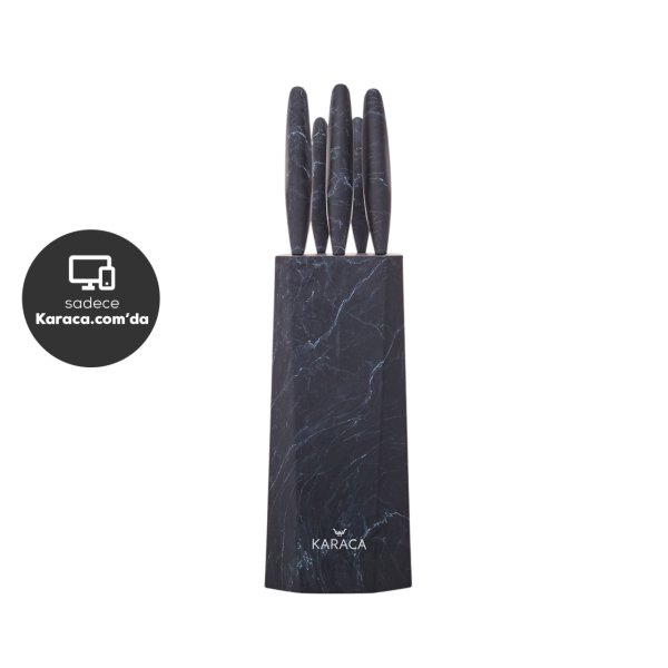 Karaca Bianco Black 6 Parça Bıçak Seti