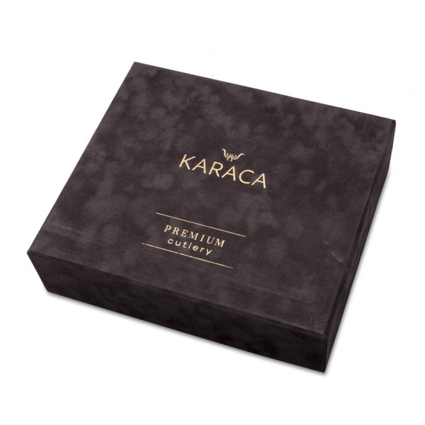 Karaca Çatal Kaşık Bıçak Lydia Black 60 Parça Luxury Kutulu