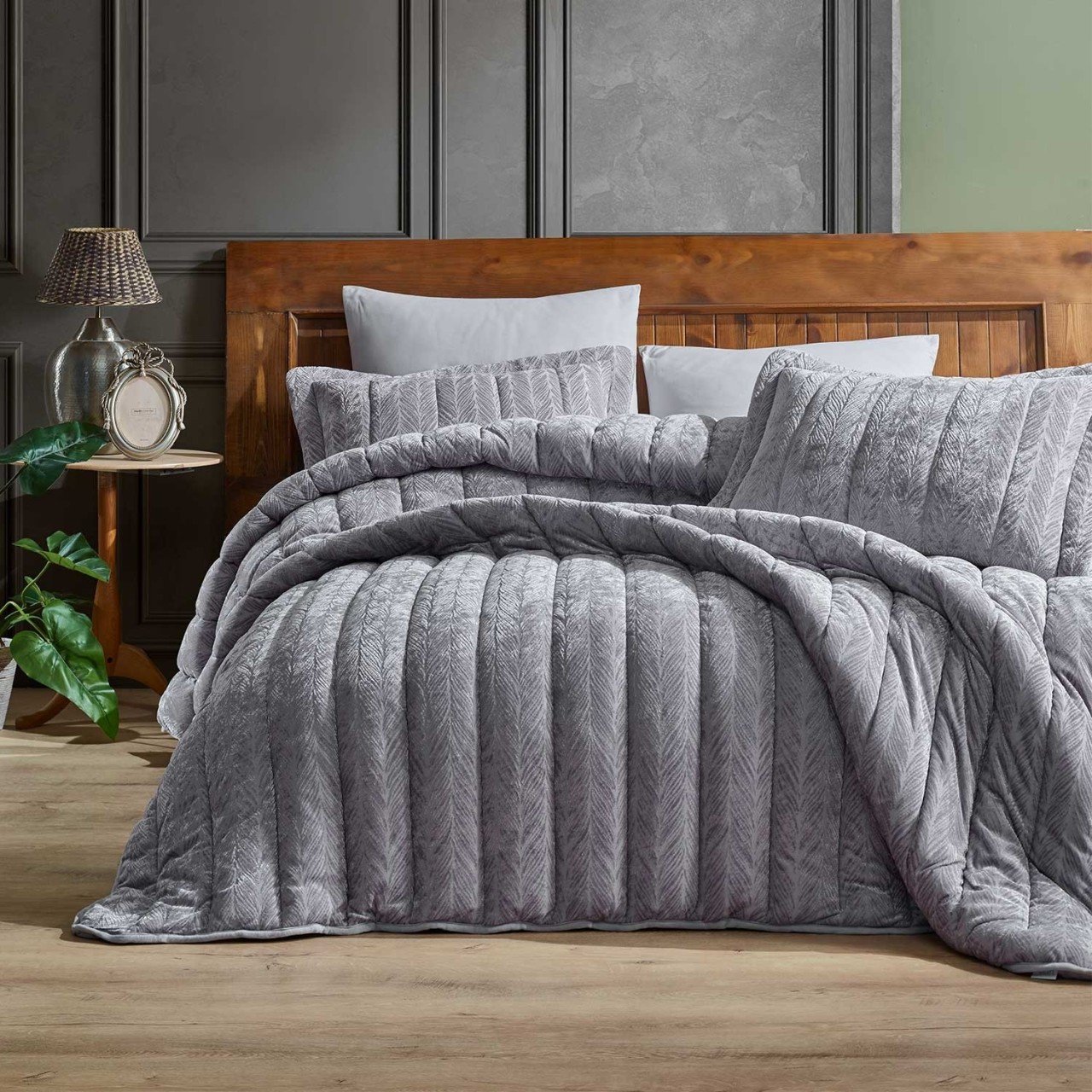 VELVET COMFORT SET GÜMÜŞ
